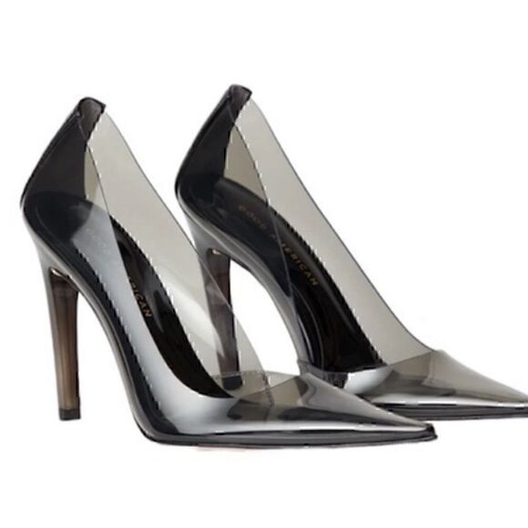 Good American Shoes - New! GA Light Smoke Heels size 10